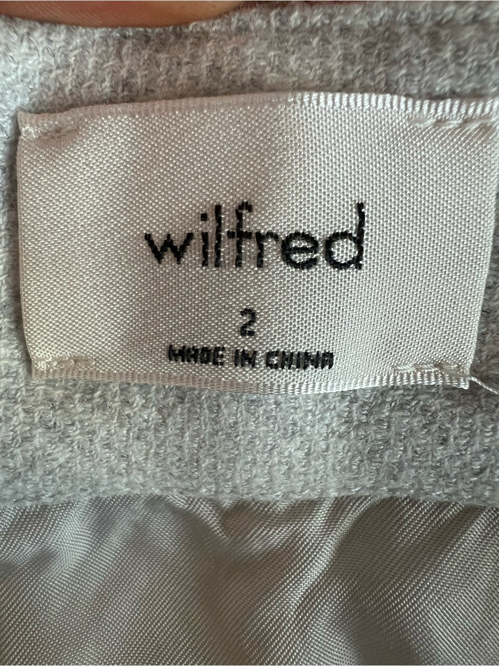 ARITZIA Wilfred Classic Mini Skirt Women’s Size 2 office minimalist twill - Picture 6 of 11